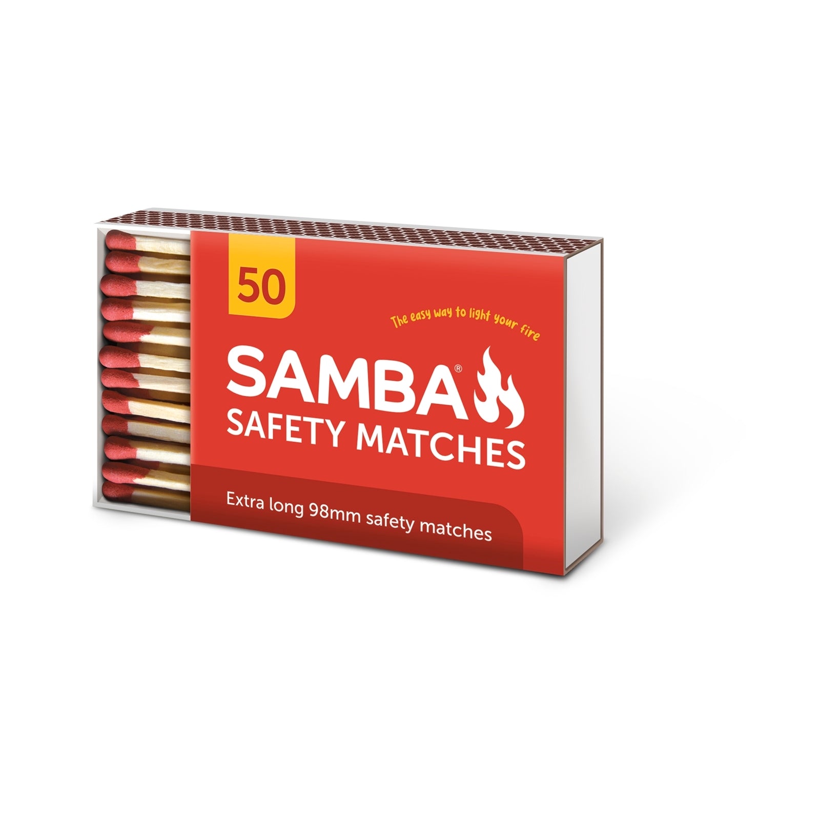 Samba 90mm BBQ Matches 50pack