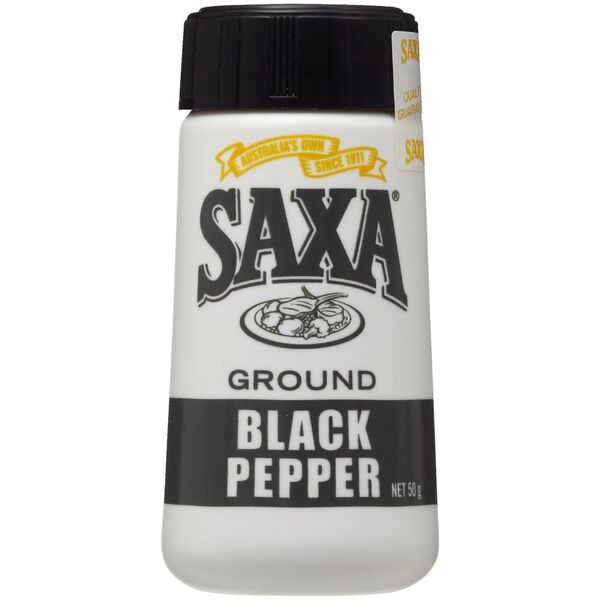 Saxa Ground Black Pepper 50g