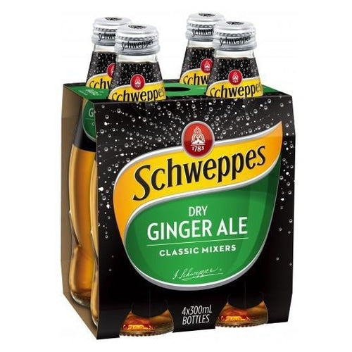 Schweppes Mixers Dry Ginger Ale 300ml x 4 Pack