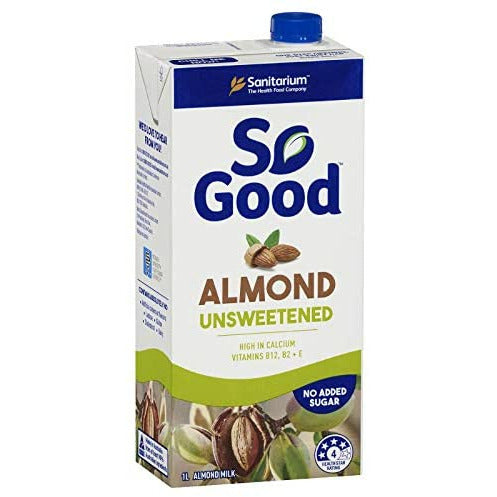 So Good Almond Milk Unsweetened 1lt