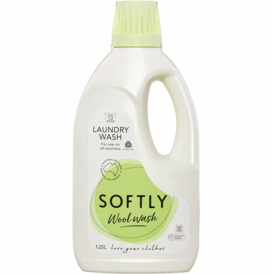 Softly 1.25L Laundry Liquid for Woollens & Delicates Front & Top Loader