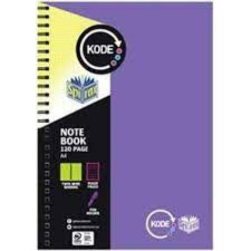 Spirax Notebook A4 Assorted Colours 120pg