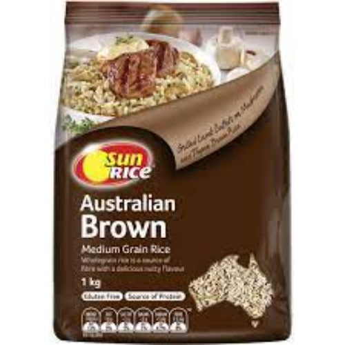 Sun Rice Medium Grain Brown Rice 1kg