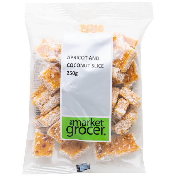 The Market Grocer Apricot & Coconut Slice 250g