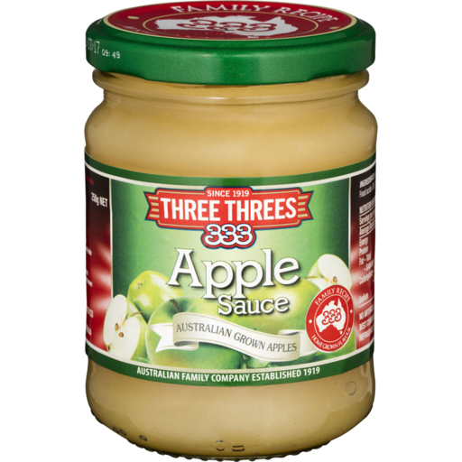 Three Threes Apple Sauce 250g