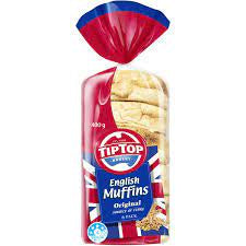 Tip Top English Muffins Original 6 Pk