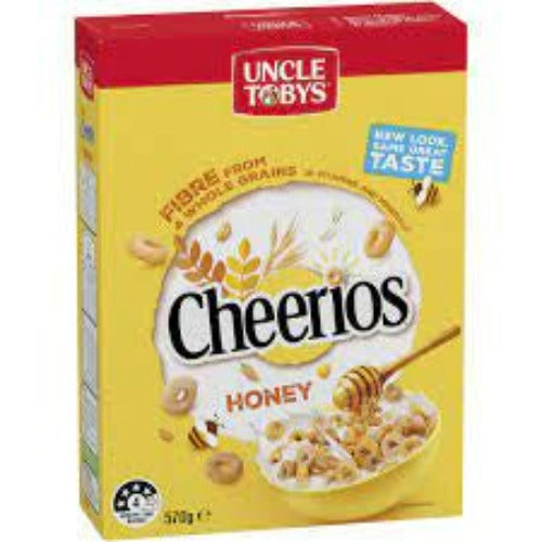 Uncle Tobys Cheerios Honey Breakfast Cereal 570g