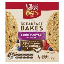 Uncle Tobys Oats Breakfast Bakes  Berry Harvest 260g