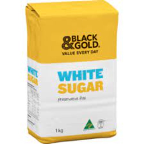 Black & Gold White Sugar 1kg