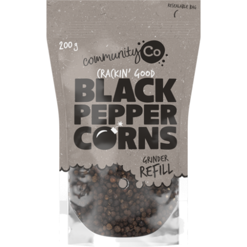 Community Co Black Peppercorns Refill 200g