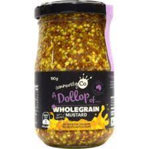 Community Co Wholegrain Mustard 190g