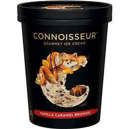 Connoisseur Vanilla Caramel Brownie Ice Cream 4 Pack