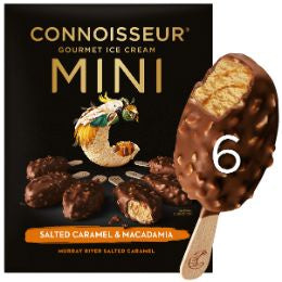 Connoisseur Minis Salted Caramel & Macadamia 6 Pack