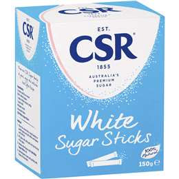 CSR White Sugar Premium Sticks 150g