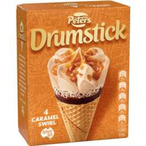 Peters Drumstick Caramel 4Pk