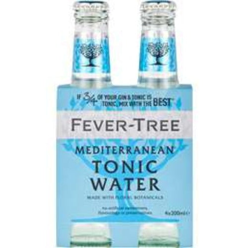 Fever-tree Mediterranean Tonic Water 200ml X4 Pack