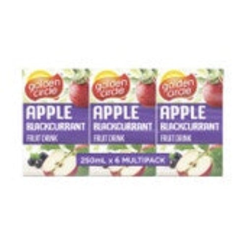 Golden Circle Apple Blackcurrant 250ml 6 Pack