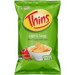 Thins Chips Light & Tangy 175g