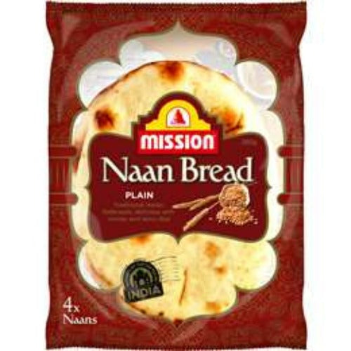 Mission Naan Bread Plain 4 Pack 280g