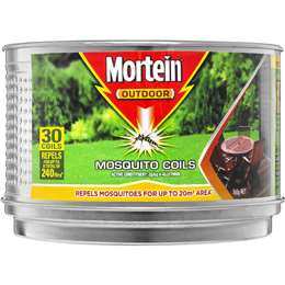 Mortein Outdoor Coil Burner Mosquito Repellent 30 Pack