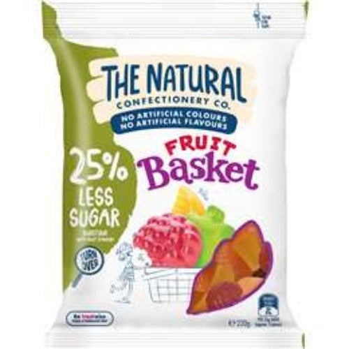 The Natural Confectionary Co. Less Sugar Fruit Basket Lollies