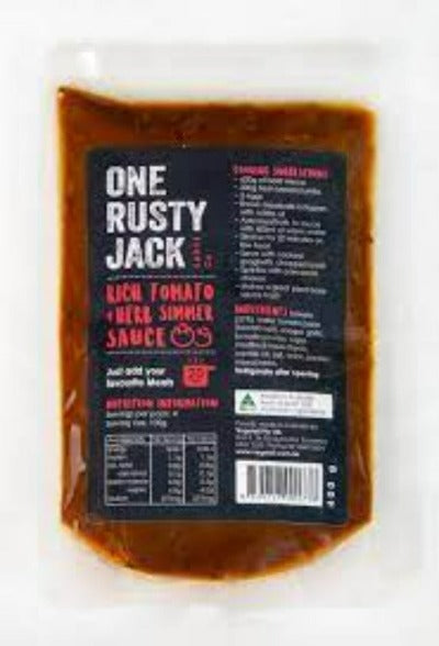 One Rusty Jack Rich Tomato & Herb Simmer Sauce 400g