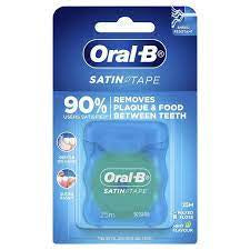 Oral B Satin Tape Dental Floss Mint 25m