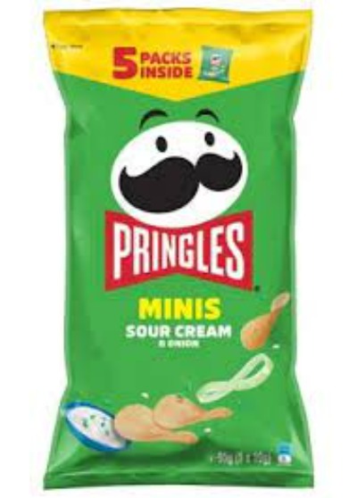 Pringles Sour Cream & Onion Mini's 5pack - 19g per pack