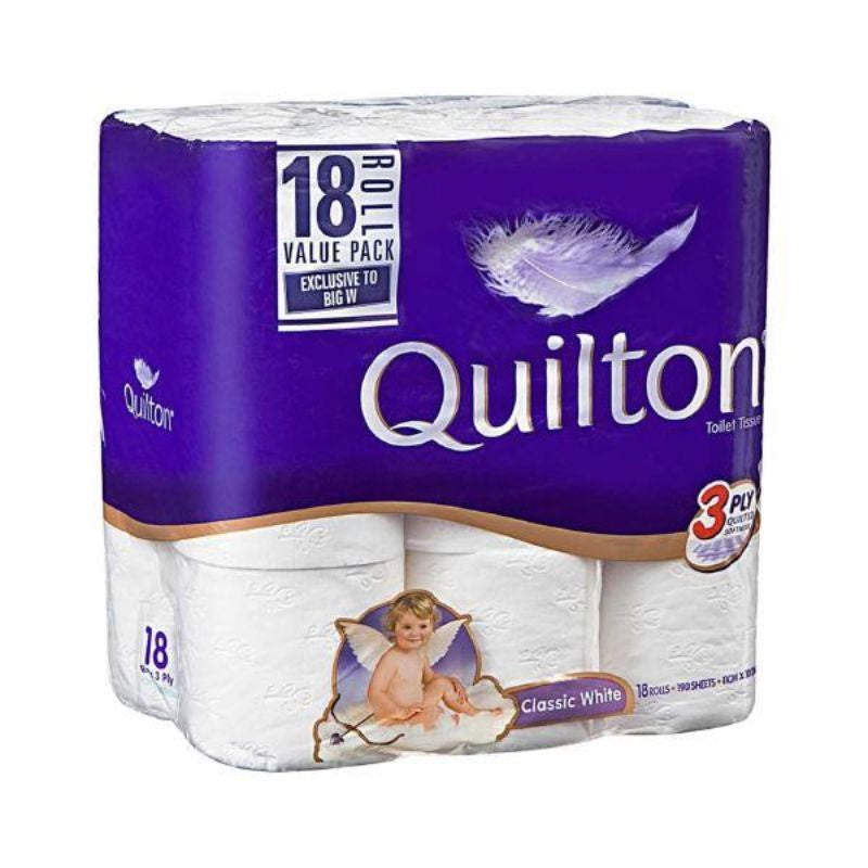 Quilton 3ply 18pk Toilet Tissue