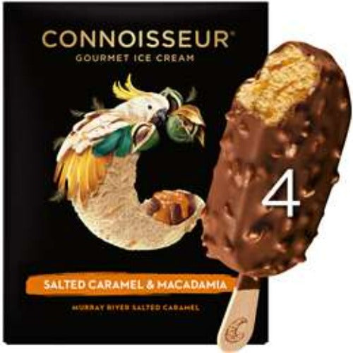 Connoisseur Gourmet Ice Cream Salted Caramel 4 pack