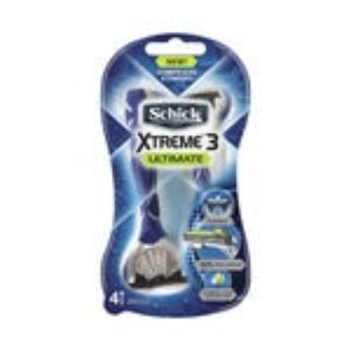 Schick Xtreme 3 Ultimate Disposable Mens Razor 4Pk