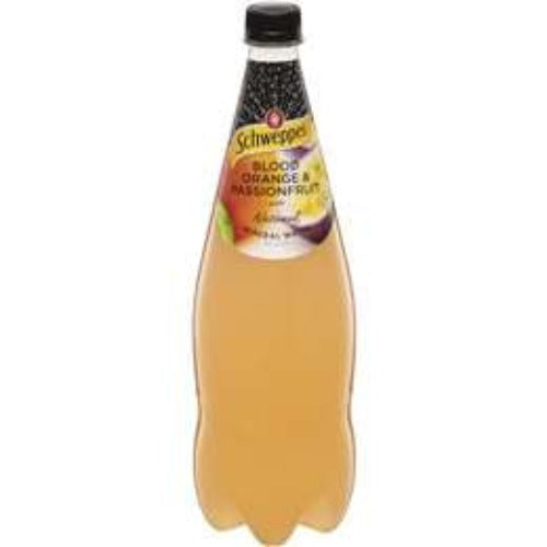 Schweppes Natural Mineral Water Blood Orange & Passionfruit 1.1L