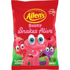 Allen's Berry Snakes Alive 200g