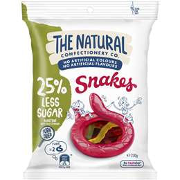 The Natural Confectionery Co Snakes 230g