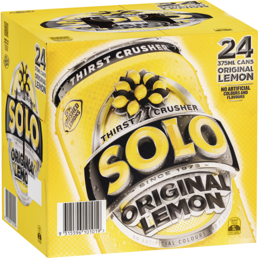 Schweppes Solo Cans - 375ml  x 24pk