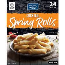 Pacific West Cocktail Spring Rolls 24Pk 430g