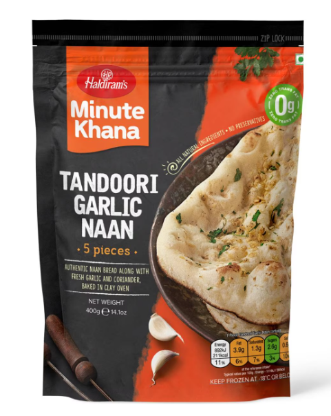 Minute Khana Tandoori Garlic Naan