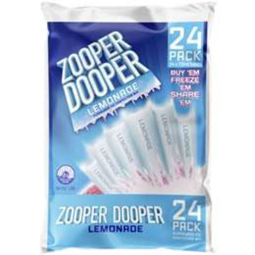 Zooper Dooper Ice Blocks Lemonade 24x70ml